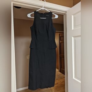 Banana Republic High Neck Peplum Suit Dress